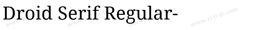 Droid Serif Regular字体转换